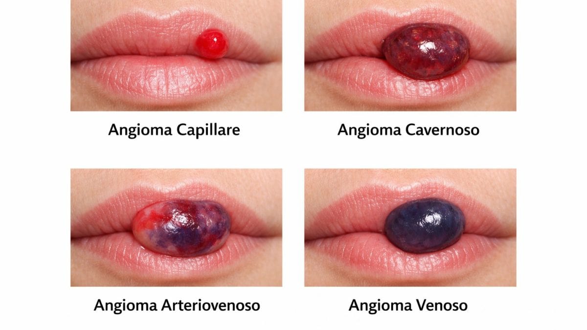 Tiplogia e trattamento dell'angioma labbro