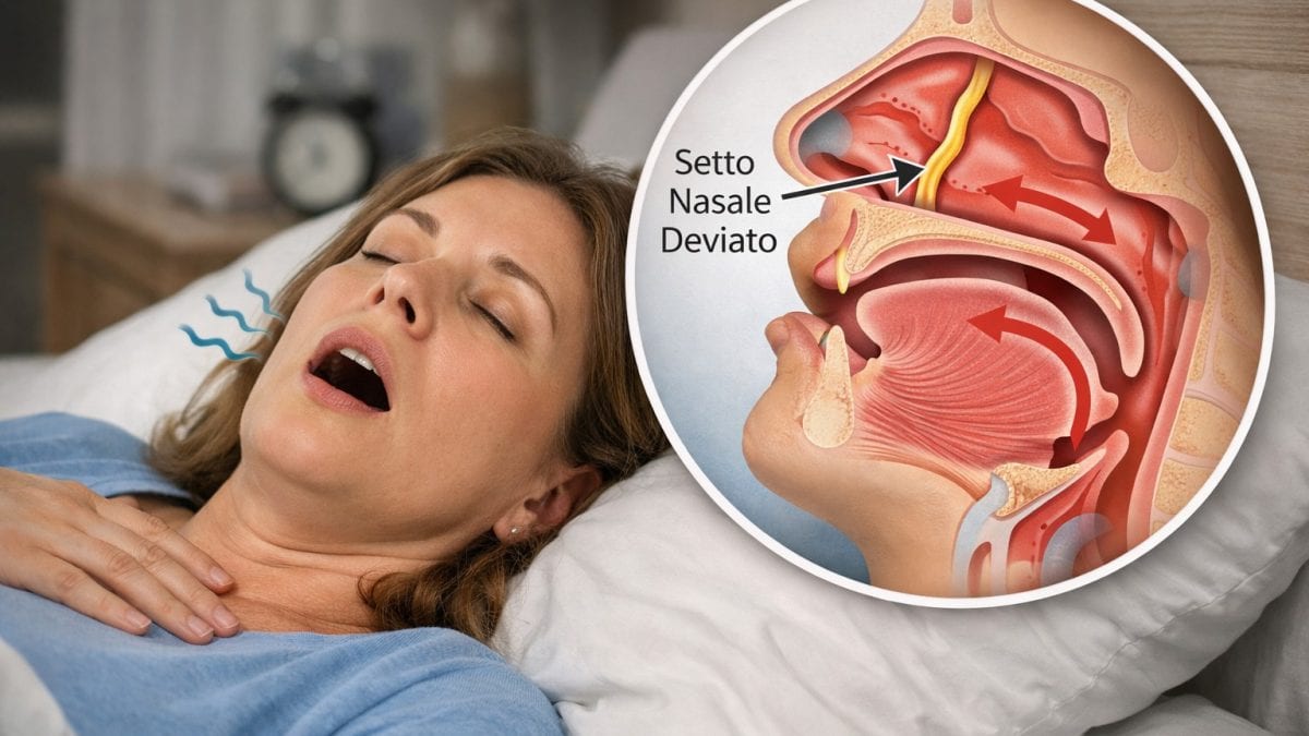 APNEA DEL SONNO CAUSATA DAL SETTO NASALE DEVIATO